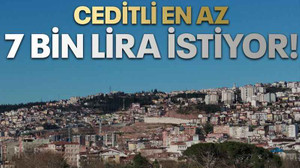 Ceditli en az 7 bin lira istiyor!
